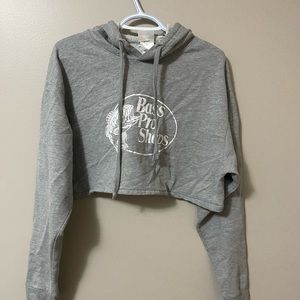 bass pro shops cropped hoodie